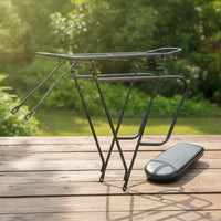 V-Style Brake Compatible Bike Rear Cargo Rack Sturdy Rear Rack with Pannier Guards Solid Universal for Commuters