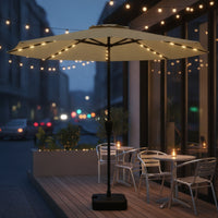 Patio Umbrella with Base Lighted Umbrella with Base Heavy Duty for Homeowners, Cafe Owners, Backyard, Poolside, Eatery