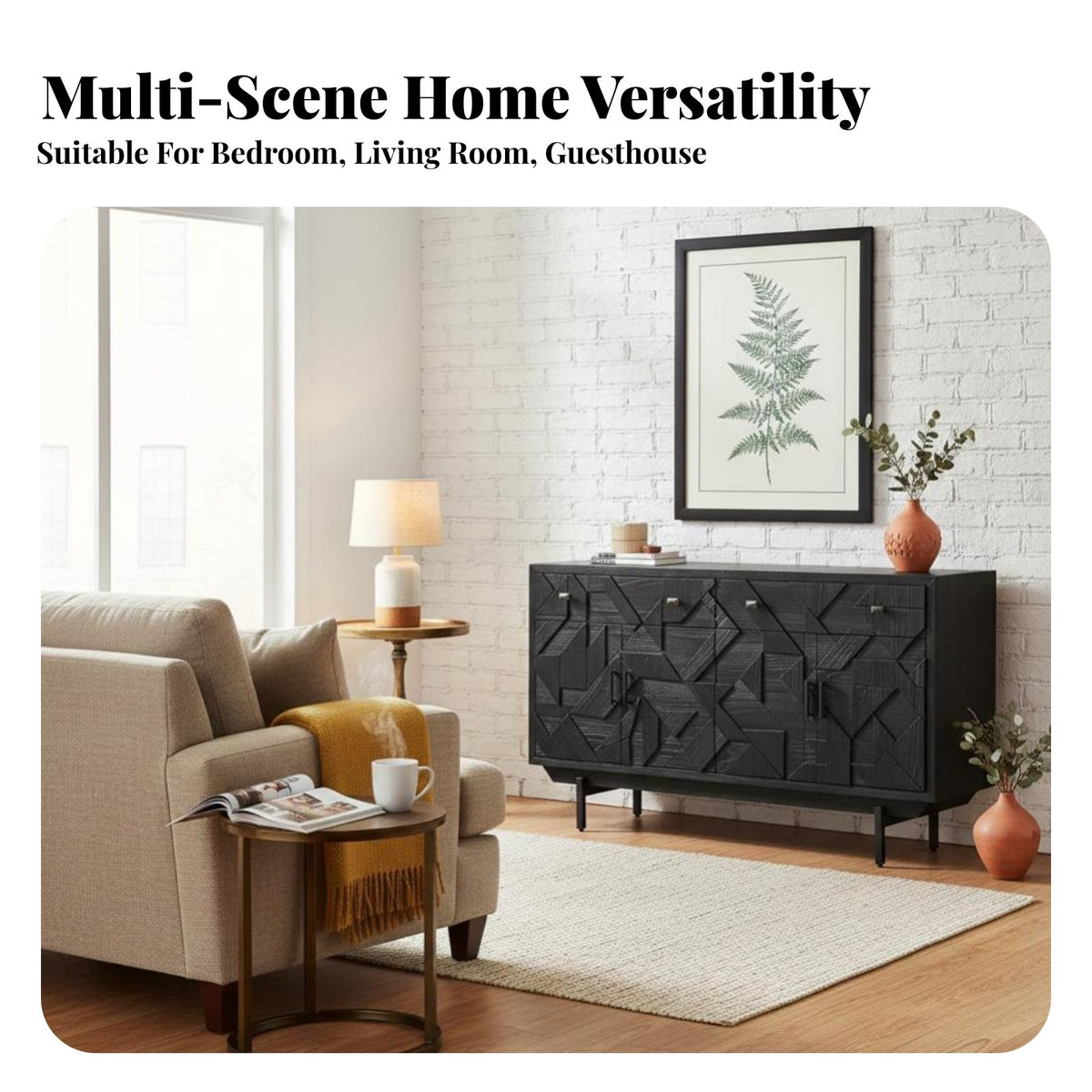Vintage Design 2-Drawer Bedside Cabinet Distressed Finish Nightstand Multi-Functional End Table Space-Saving for Guesthouse Owners, Apartment Dwellers, Bedroom, Living Room, Hallway, Entryway