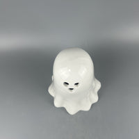 White Hollow Ghost Ceramic Night Light Halloween Decor