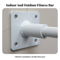 Wall Mounted Pull-up Bar Indoor Outdoor Use Wall Mounted Pull up Bar Heavy Duty Steel Fitness Equipment for Adults, Women, Strength Training, Garage