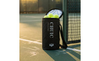 Cylindrical Tennis Ball Container Bag Black Tennis Ball Bag Large Capacity Training Gear Lightweight