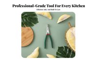 Durian Opener Easy to Use Durian Opening Pliers Sturdy Manual Fruit Opener for Home Cooks, Chefs, Restaurant, Supermarket, Parties