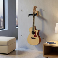 Secure Hold Self-Locking Guitar Hanger Stable Self-Locking Guitar Wall Mount Space Saving Instrument Wall Cradle Easy Installation for Practice Room, Studio, Stage
