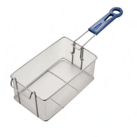 Long Handle Stainless Steel Fry Basket Perforated Wire Frying Basket Mesh-Style Kitchen Tool Multi-Purpose