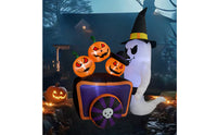 Inflatable Inflatable Witch Lighted Inflatable Ghost Outdoor Halloween Decoration Bright for Yard, Garden, Lawn