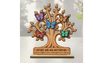 Sister Memorial Plaque Remembrance Wooden Plaque with Stand Thoughtful Desk Decor Sign for Sisters, Shelf, Mantel