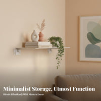 Straight vertical surfaceMounted Board Antiscuff Display Shelf Water-Resistant
