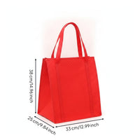 Insulated Tote Bag Embossed Boxy Insulated Tote Food Storage Structured Base Reinforced Side Panels for Picnic, Barbecue