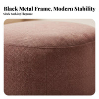 Nordic design Long Ottoman Bench Sturdy Metal Legs Shaped Ottoman Upholstered Surface Footrest Stool Minimalist Design for Apartment Dwellers, Interior Designers, Living Room, Clothing retail availablelet, Bedroom, Entryway