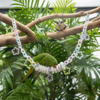 Hanging Bird Cage Toys Bird Chewing Toy Chain Parrot Perch Chain for Sugar Gliders