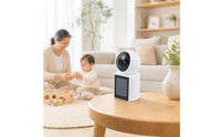 High Resolution Communication System System with Indoor Monitor Compact Tabletop Monitor with Camera Real-Time Visual Communication System Camera Easy Install for Elderly