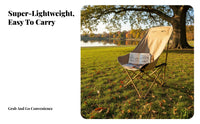 Sturdy Steel Frame Folding Moon Chair Heavy Duty Outdoor Sketching Stool Ergonomic Design Lightweight Folding Chair Breathable Material for Art Students, Backpackers, Outdoors, Library, Fishing, Backyard