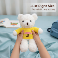 Teddy Bear Plush Toy with Sweater - Soft Stuffed Animal Doll for Gifts