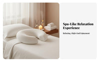 Ergonomic Design Beauty Bed Face Pillow Pressure Reducing U-Shaped Face Pillow Breathable for Home Users, Students