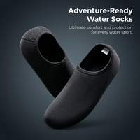 Water Shoes Quick Dry Anti-Slip Nylon, Dive Socks for Swimming Beach Kayaking, Snorkel Socks Barefoot Feel for Adults