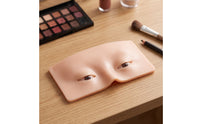 Reusable Makeup Practice Panel with Eyes Easy to Clean Makeup Practice Board Realistic Washable for Beginners, Students, Cosmetology Training