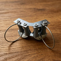 Curved Wire Frame Bridge-Style Line Guide Screw Mounted Two Roller Line Guide Compact