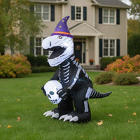 Halloween Dinosaur Inflatable Giant Outdoor Decoration for Homeowners, Yard, Garden