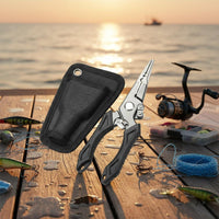 Multi-Functional Fishing Pliers Lightweight Lure Pliers Non-Slip Grip Long Nose for Anglers
