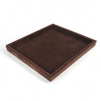 Countertop Jewelry Tray with Raised Sides Shallow Fabric Display Tray Soft Organizer Velvet for Retail Counter, Home Organization