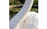Buoyant Swan Sculpture Curved Neck Buoyant Swan Ornament Weather Resistant Outdoor Decor for Pool, Garden