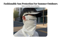 Ice Silk Sun Guard UPF 50+ Cooling Face Covering Sun Protection Face Covering Breathable Cooling Neck Guard