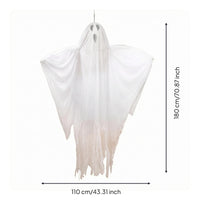 Sound Activated Ghost Draped Light up Ghost Prop Electric Interactive for Haunted House, Halloween Party
