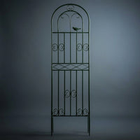 Garden Decor Metal Garden Trellis for Outdoor Plants, Arched Scrollwork Plant Support and Garden Obelisk, Iron Material for Potted Plants, 1 Pack