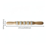 Wooden Massage Wood Manual Body Massage Tool Portable Wooden Muscle Roller for Office