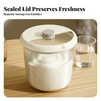 Moisture-Proof Rice Storage Container Rotating Lid Airtight Food Storage Container Large Capacity for Kitchen