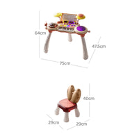 Piano Toy Early Learning Multifunction Keyboard Toy Educational Kids Keyboard with Drum Pads for Beginners, Young Children, Gift Giving