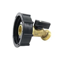 Adapter with Faucet Angled Tote Manual Garden Hose Connector for Irrigation