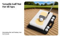 Golf Bunker Training Mat Target Area Bunker Practice Mat Ball-Holding Slots