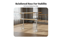 Floor Mounted Dance Barre Strong Support Adjustable Height Dance Barre Heavy Duty Professional Leg Stretching Bar for Dancers, Kids