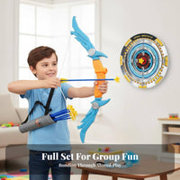 Indoor outdoor-activity Suction disc archery launcher and bolt Set with targeting board Wearable bolt holder Sports Toy for children, Beginners, Boys, Kindergarten, Playroom, rearyard, Home
