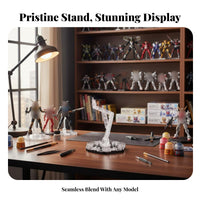 Action Figure Stand Adjustable Limb Action Figure Display Stand 1/144 Scale Model Base Dynamic Posing Articulated Model Base
