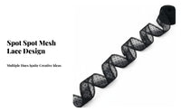 Multi-Purpose Polka Dot Mesh Ribbon Adds Texture DIY Making Ribbon for Seamstresses, Gift Wrapping, Sewing Projects, Flower Arrangements