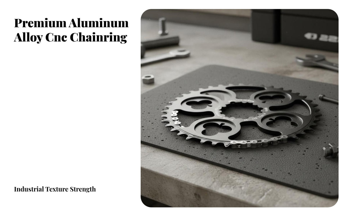 Playing Card Suit Cycle Chainring High Strength Aluminum Alloy Crank Mount Single Chainring Anti Chain Drop Cycle Chainwheel for Road Biking