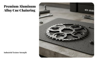 Playing Card Suit Cycle Chainring High Strength Aluminum Alloy Crank Mount Single Chainring Anti Chain Drop Cycle Chainwheel for Road Biking