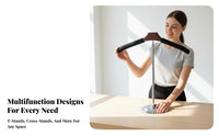 Horizontal Bar Clothing Stand Adjustable Shirt Display Stand Stable Base Vendor T-Shirt Display for Boutique Owners, Commerce Show