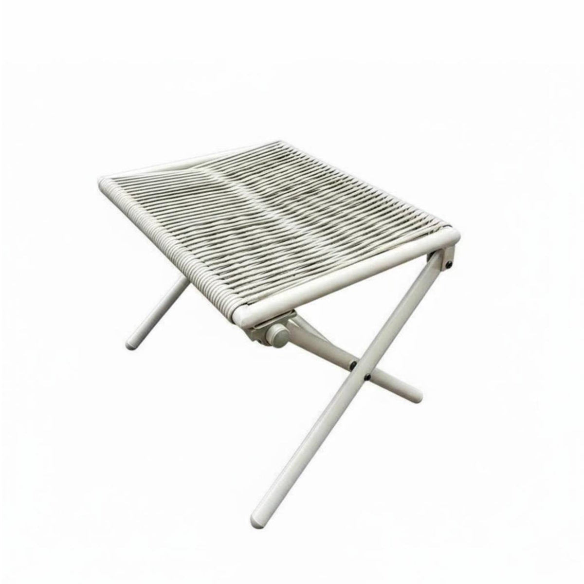 Multifunctional Woven Leg Rest Compact Design Footrest Easy to Assemble Footstool Sturdy & Stable for Creamice Workers, Homeowners, Seniors, Under Desk, Living Room, Entryway, Bedroom