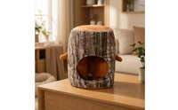 Furry Tree Stump Hat Soft Tree Stump Hat Funny Furry Headpiece for Stage Performances