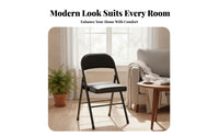 Foldable Fold-up Chair with Backrest Space-Saving Collapsible Chair with Back Support Stackable Folding Stool Compact Storage for Homeowners, Event Planners, Dining Room, Office, Events, Queuing