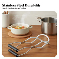 Anti-Scald Bowl Clamp Multi-Functional Heated Dish Grabber Gripper Dish Grabber Gripper S Non-Slip Grip Hot Plate Gripper