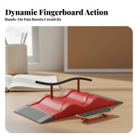 Great Gift Fingerboard Skatepark Combinable Parts Mini Skatepark Playset Modular Design for Teens, Hobbyists