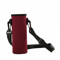 Bottle Carrier Adjustable Shoulder Strap Thermal Insulation Sleeve for Cycling