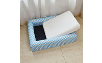 Washable Dog Bed Removable Cover Square Dog Bed Warm Washable Sleeping Mattress for Small Dogs