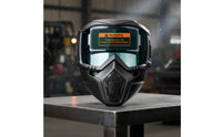 Vented Auto-Darkening Soldering Helmet /IR Protection Soldering Mask with Auto-Darkening Lens Breathable Face Visor Impact-Resistant for Metalworkers
