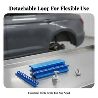 Circular Loop Slots Car Dent Puller Blue Body Panel Dent Puller Shiny Finish